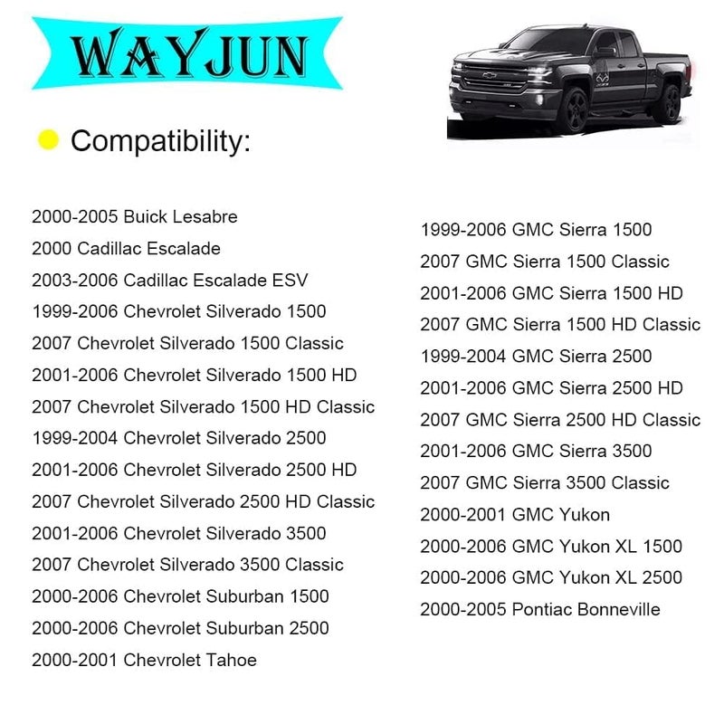 WayJun 15110645 Door Lock Actuator Front Right Passenger Compatible with 1999-2007 Silverado,1999-2007 Sierra - Image 4